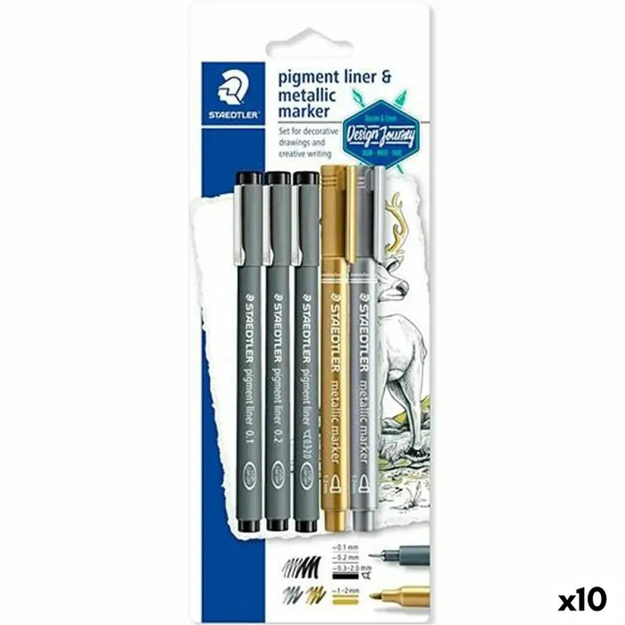 Комплект Химикали с Филц Staedtler Design Journey (10 броя)