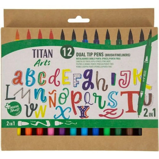 Комплект Химикали с Филц Titan Arts Многоцветен Двойно