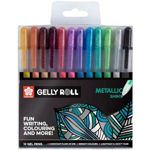 Комплект Химикали Talens Sakura Gelly Roll Metallic 12 Части