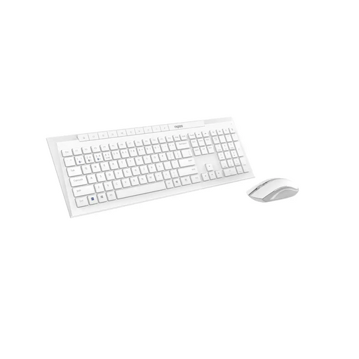 Комплект клавиатура и мишка RAPOO 8210M Multi mode Бял