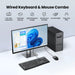 Комплект клавиатура и мишка Ugreen MK003 черни
