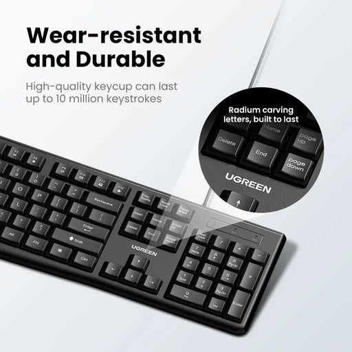Комплект клавиатура и мишка Ugreen MK003 черни