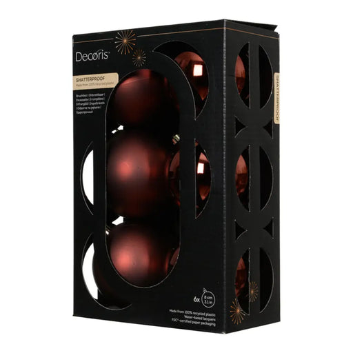КОМПЛЕКТ КОЛЕДНИ ТОПКИ 8CM 6БР KAEMINGK 024148