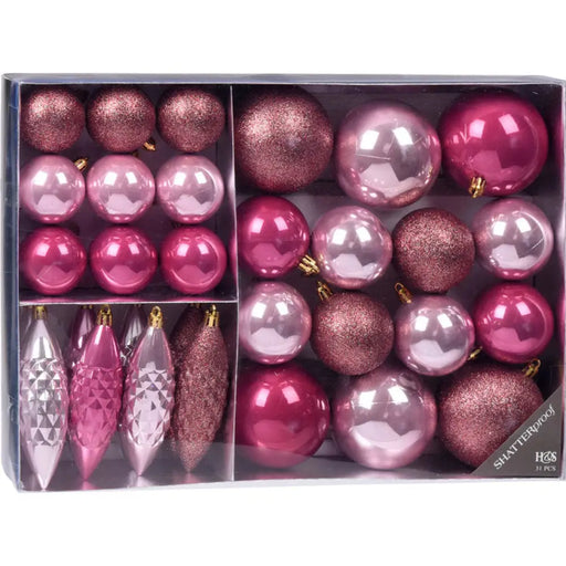 КОМПЛЕКТ КОЛЕДНА ДЕКОРАЦИЯ И ТОПКИ 31БР HOME & STYLING