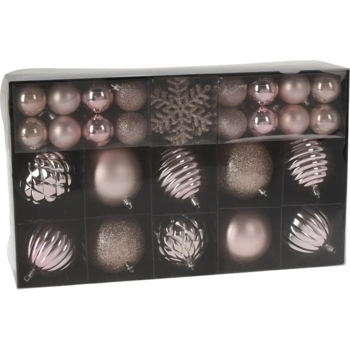 КОМПЛЕКТ КОЛЕДНА ДЕКОРАЦИЯ И ТОПКИ 50БР HOME & STYLING