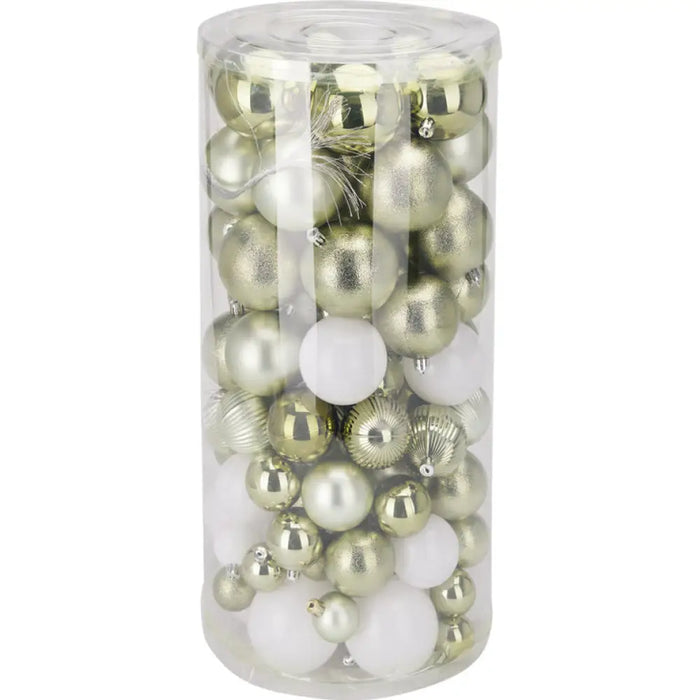 КОМПЛЕКТ КОЛЕДНИ ТОПКИ 100БР ЗЕЛЕН CAR104090