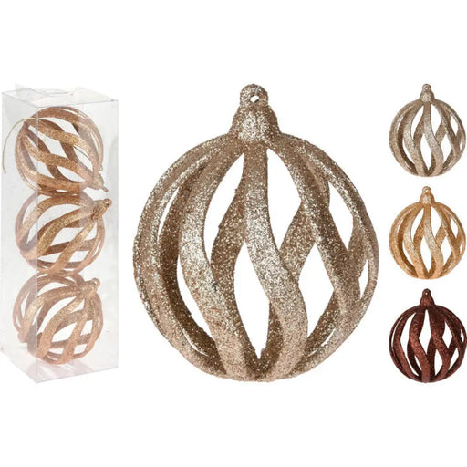 КОМПЛЕКТ КОЛЕДНИ ТОПКИ 3БР 8CM H & S COLLECTION AWR100720