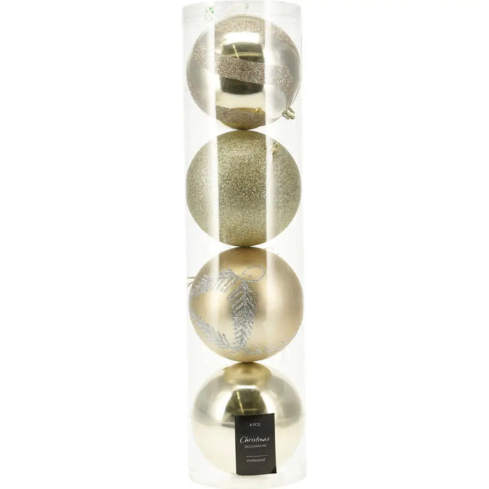 КОМПЛЕКТ КОЛЕДНИ ТОПКИ 4БР 12CM HOME & STYLING