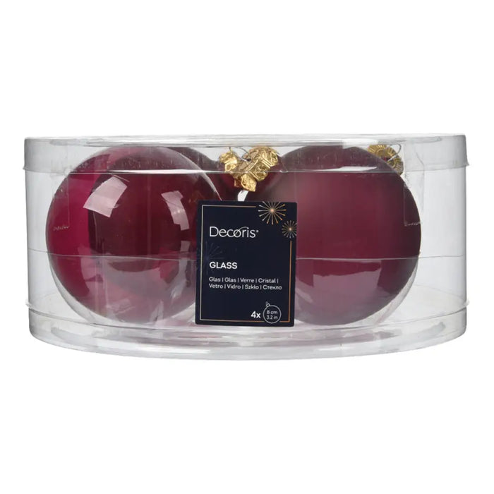 КОМПЛЕКТ КОЛЕДНИ ТОПКИ 8CM 4БР KAEMINGK 141935