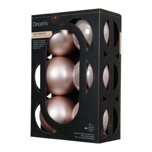 КОМПЛЕКТ КОЛЕДНИ ТОПКИ 8CM 6БР KAEMINGK 024140