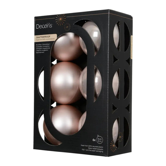 КОМПЛЕКТ КОЛЕДНИ ТОПКИ 8CM 6БР KAEMINGK 024140