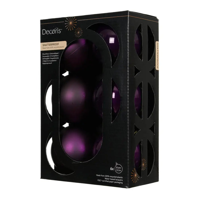 КОМПЛЕКТ КОЛЕДНИ ТОПКИ 8CM 6БР KAEMINGK 024143