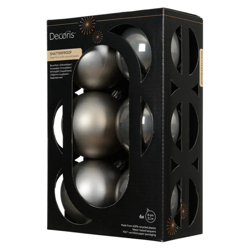 КОМПЛЕКТ КОЛЕДНИ ТОПКИ 8CM 6БР KAEMINGK 024147