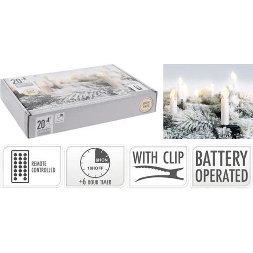 КОМПЛЕКТ КОЛЕДНИ СВЕЩИ 20БР AX2001020