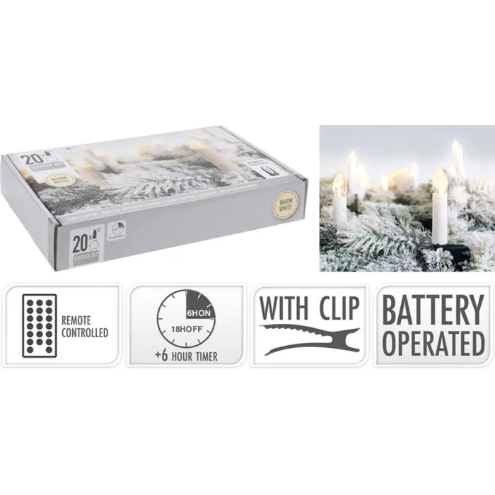 КОМПЛЕКТ КОЛЕДНИ СВЕЩИ 20БР AX2001020