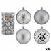 Комплект Коледни Топки Krist+ 91228 91228 Сребрист PVC Ø 8