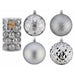 Комплект Коледни Топки Krist+ 91228 91228 Сребрист PVC Ø 8