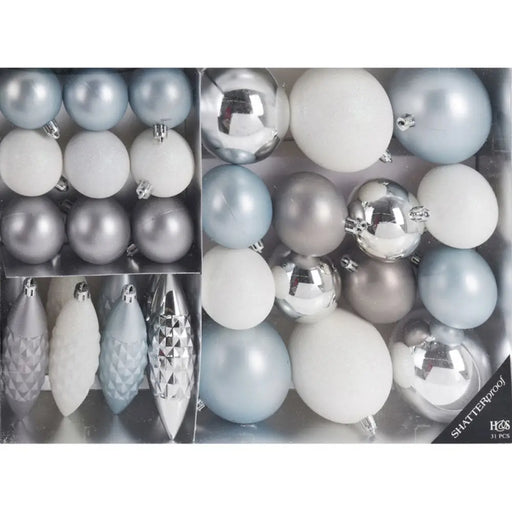 КОМПЛЕКТ КОЛЕДНА ДЕКОРАЦИЯ И ТОПКИ 31БР HOME & STYLING