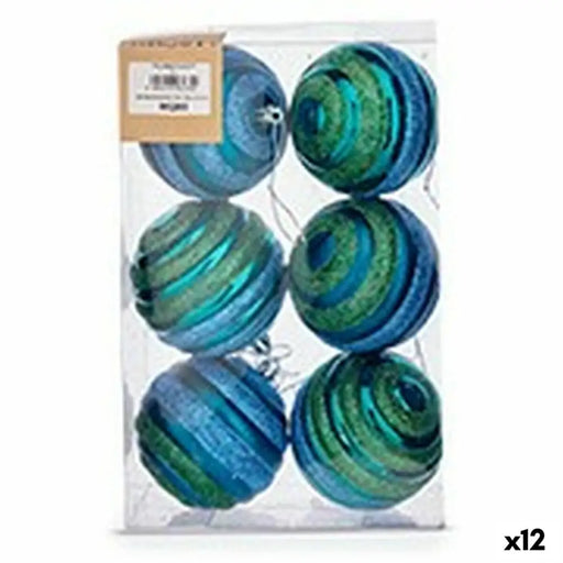 Комплект Коледни Топки Krist+ 00887 00887 Син Зелен PVC Ø 8