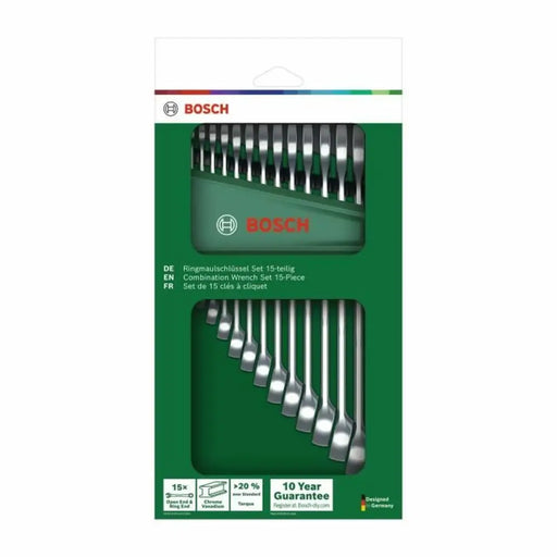 Комплект комбинирани гаечни ключове BOSCH 6-21 mm 15 Части