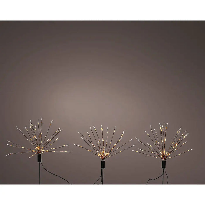 Комплект LED градински Колове Lumineo Фойерверки Коледа