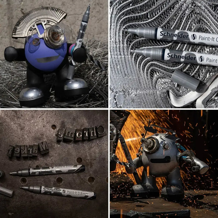 Комплект Маркери Schneider PAINT-IT 2 CHROME Метален (2