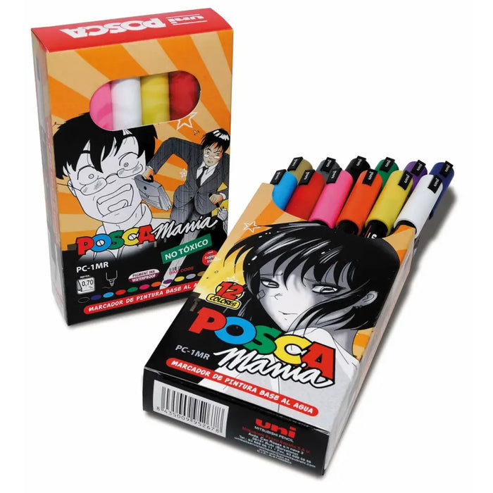 Комплект Маркери Uni-Ball Posca Mania PC-1MR Многоцветен