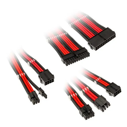 Комплект оплетени кабели Kolink Core Black/Red