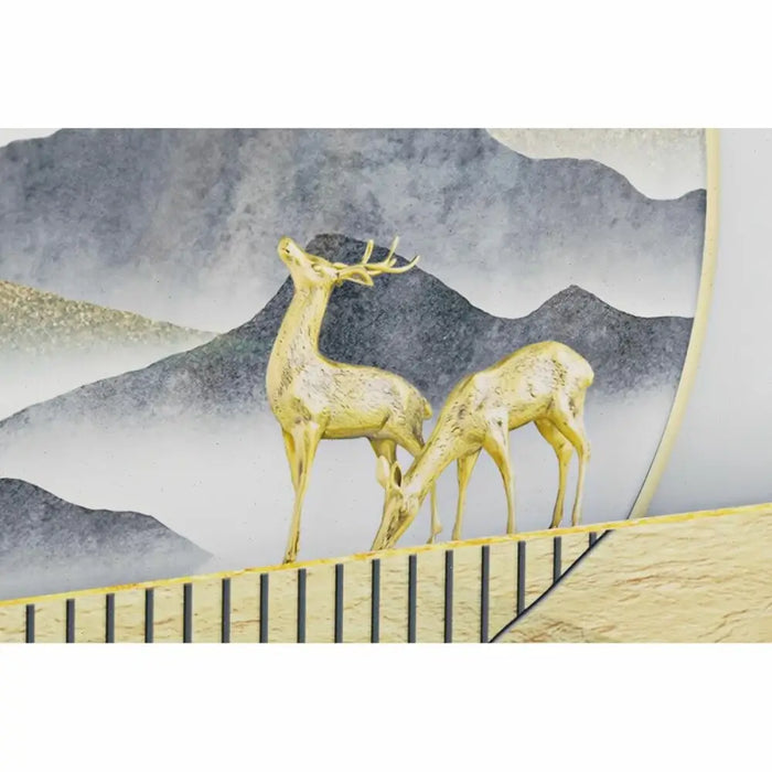 Комплект от 3 снимки DKD Home Decor Алуминий Дървен MDF 200