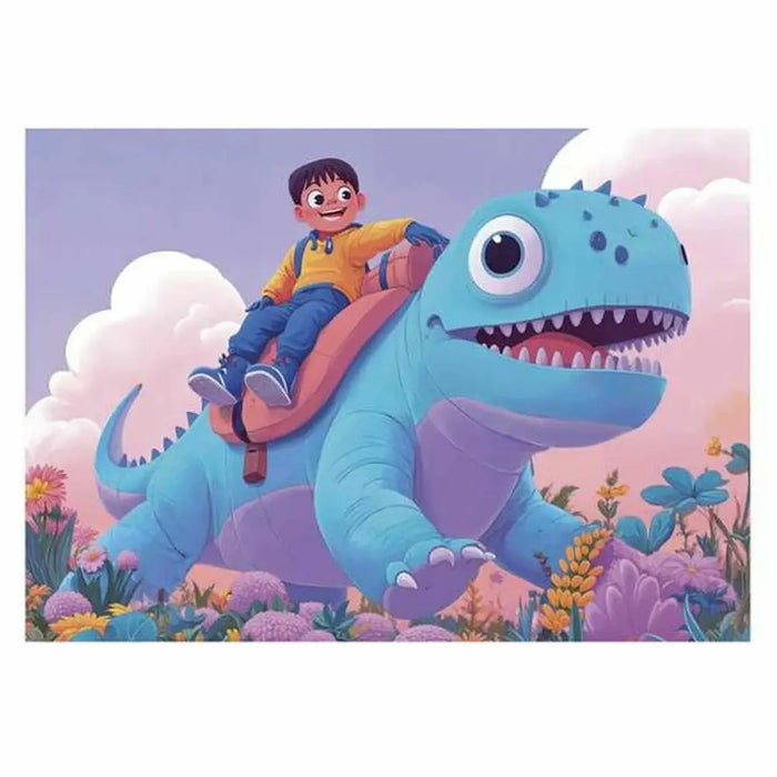 Комплект от 4 Пъзела Educa Friendly Dinosaurs