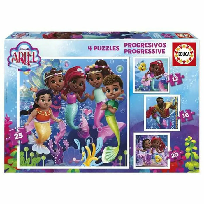 Комплект от 4 Пъзела Educa Ariel