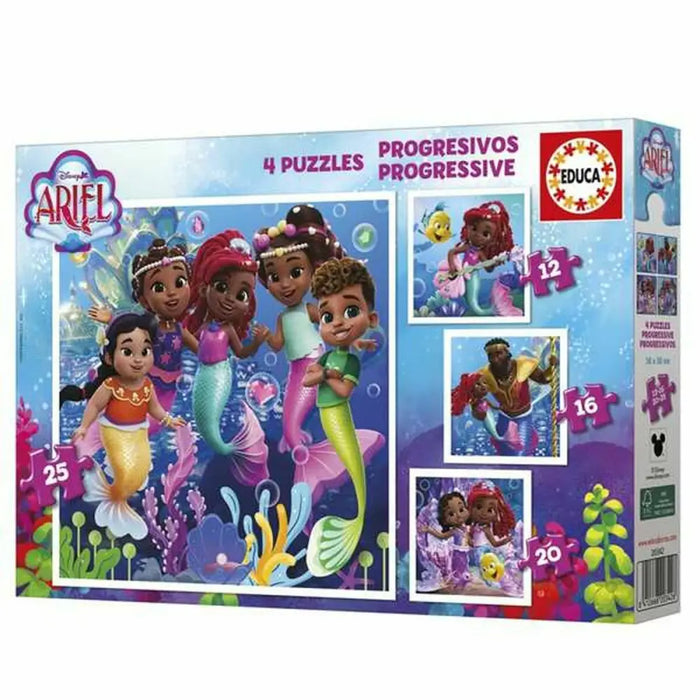 Комплект от 4 Пъзела Educa Ariel
