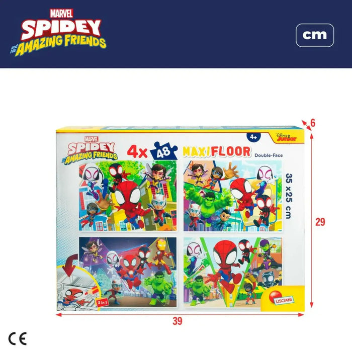 Комплект от 4 Пъзела Spidey 35 x 1,5 x 25 cm 48 Части (6