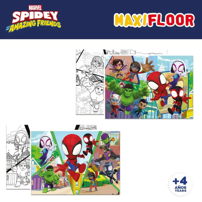 Комплект от 4 Пъзела Spidey 35 x 1,5 x 25 cm 48 Части (6