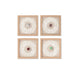 Комплект от 4 снимки Home ESPRIT хартия Кристал 22 x 2 x 22