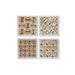 Комплект от 4 снимки Home ESPRIT хартия Кристал 22 x 2 x 22