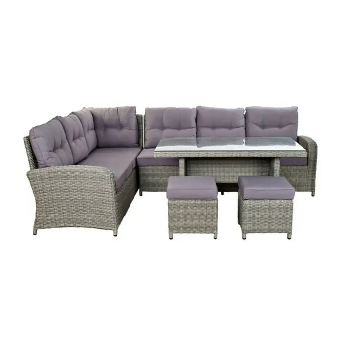 Комплект от диван и маса DKD Home Decor Навън 267 x 204 x