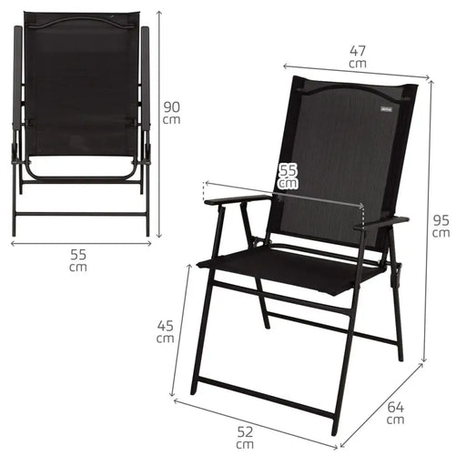 Комплект от маса с 2 стола Aktive 75 x 70 x 75 cm (3 Части)
