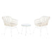 Комплект от маса с 2 стола DKD Home Decor 56 x 57,5 x 82 cm