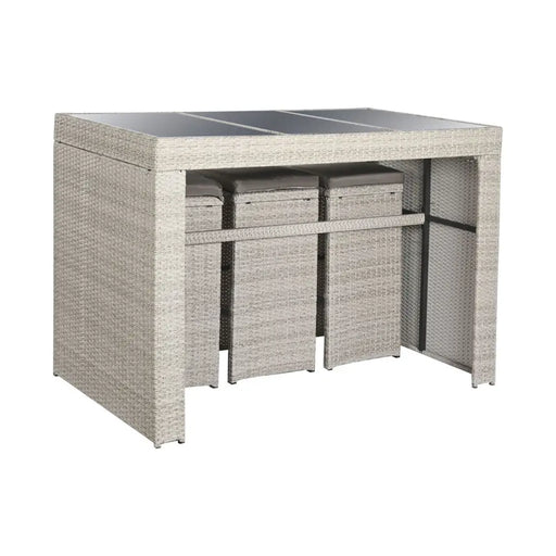 Комплект от маса с 6 стола DKD Home Decor 143 x 80 x 100 cm