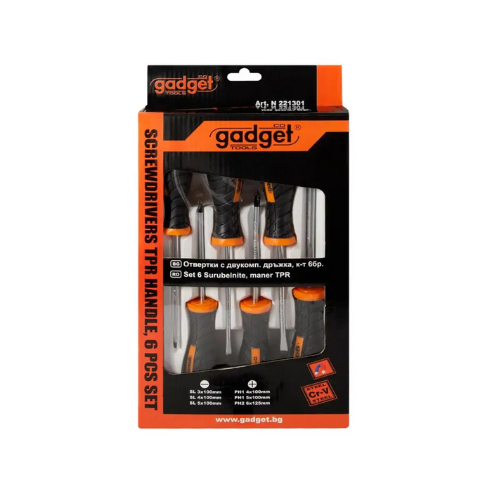 КОМПЛЕКТ ОТВЕРТКИ 6Ч. GADGET