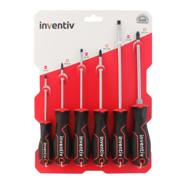 КОМПЛЕКТ ОТВЕРТКИ PH1 6Ч. INVENTIV