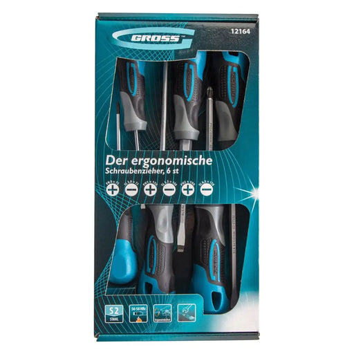 КОМПЛЕКТ ОТВЕРТКИ 6БР GROSS