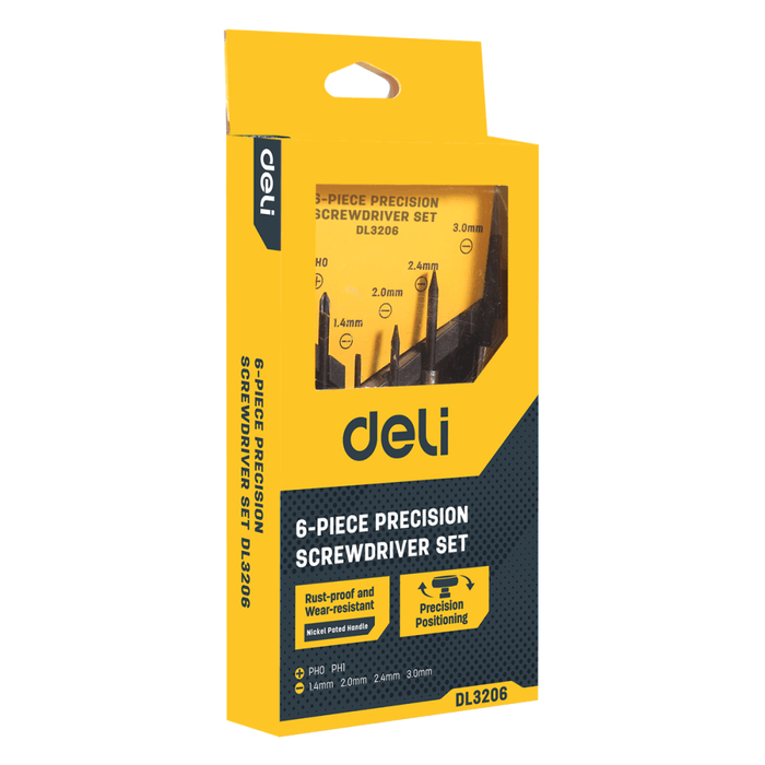 Комплект отвертки Deli Tools EDL3206