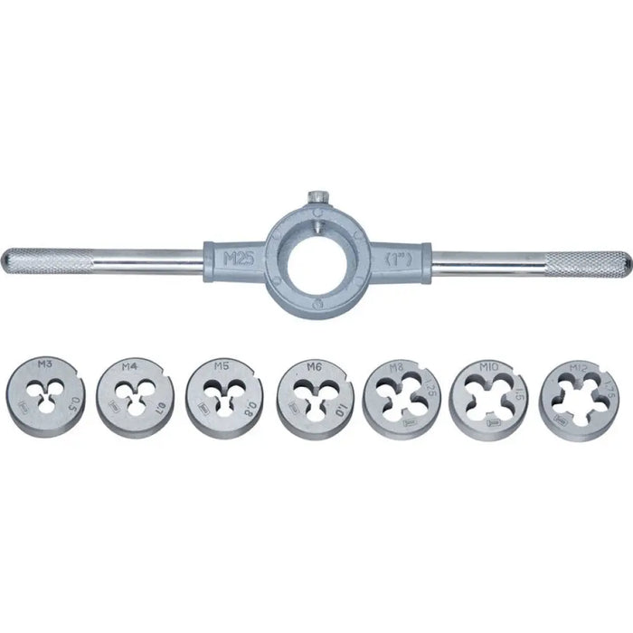 КОМПЛЕКТ ПЛАШКИ 8 ЧАСТИ М3-М12 СИБРТЕХ