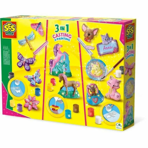 Комплект Пластелин SES Creative Molding and painting - 3 in