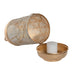 Комплект подложки за маса Home ESPRIT Бял Златен Метал 25 x