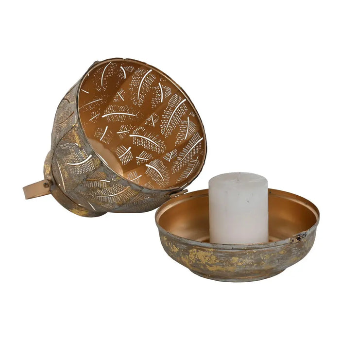 Комплект подложки за маса Home ESPRIT Златен Метал 25 x 25
