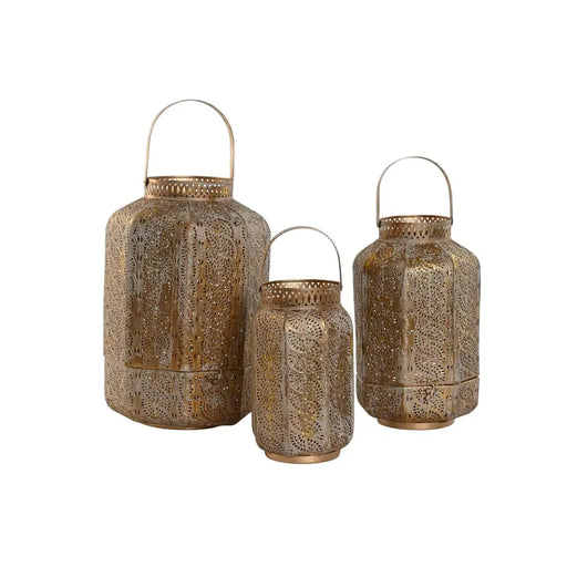 Комплект подложки за маса Home ESPRIT Златен Метал 25 x 25