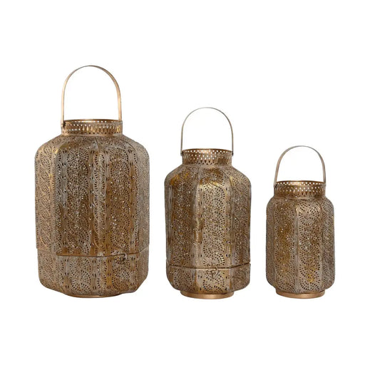 Комплект подложки за маса Home ESPRIT Златен Метал 25 x 25